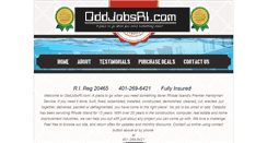 Desktop Screenshot of oddjobsri.com